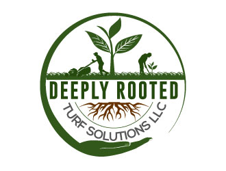 Deeply Rooted Turf Solutions LLC logo design by Suvendu