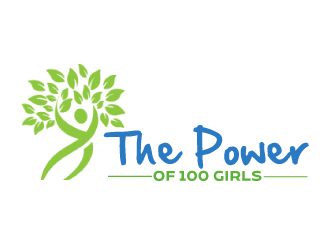The Power of 100 Girls logo design by ElonStark