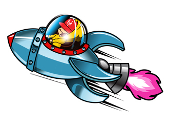 Jerry Jetson logo design by DreamLogoDesign