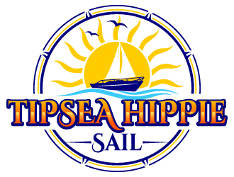 Tipsea Hippie Sail logo design by Suvendu