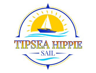 Tipsea Hippie Sail Logo Design