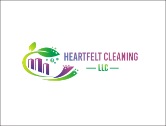 Heartfelt Cleaning LLC logo design by niichan12