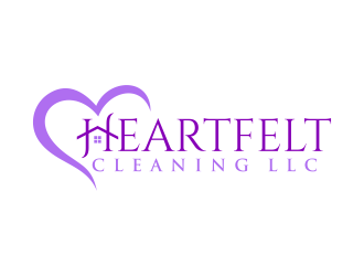 Heartfelt Cleaning LLC logo design by ingepro