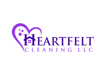 Heartfelt Cleaning LLC logo design by ingepro