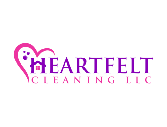 Heartfelt Cleaning LLC logo design by ingepro