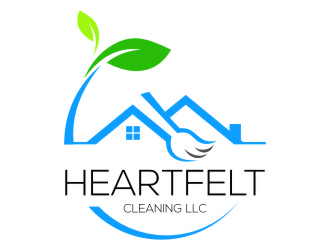 Heartfelt Cleaning LLC logo design by jetzu