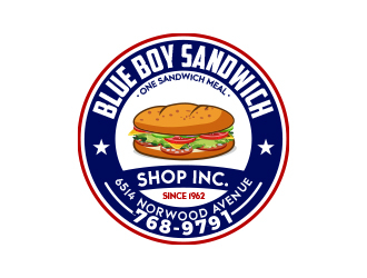 Blue Boy Sandwich Shop logo design by MarkindDesign
