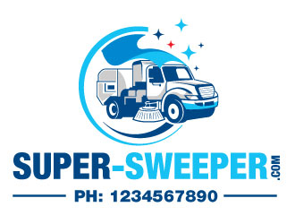 SUPER-SWEEPER.COM logo design by invento