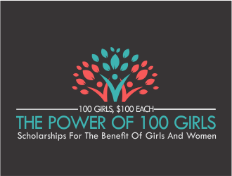 The Power of 100 Girls logo design by Shina