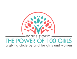 The Power of 100 Girls Logo Design