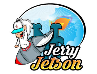 Jerry Jetson logo design by Suvendu