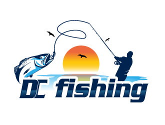DC fishing logo design by Suvendu