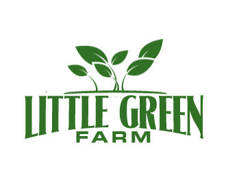Little Green Farm logo design by ElonStark