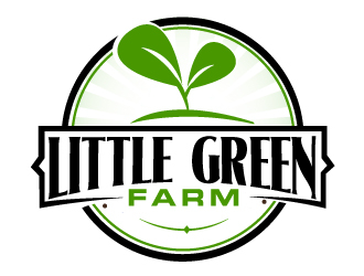 Little Green Farm logo design by ElonStark