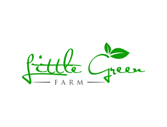 Little Green Farm logo design by GassPoll