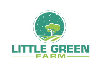 Little Green Farm logo design by ElonStark