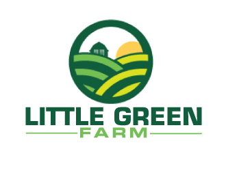 Little Green Farm logo design by ElonStark