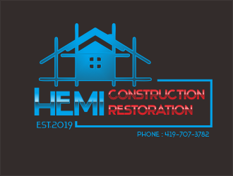 Hemi construction&amp;restoration logo design by niichan12