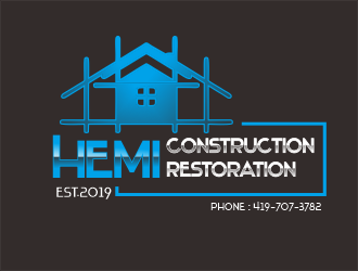 Hemi construction&restoration logo design by niichan12