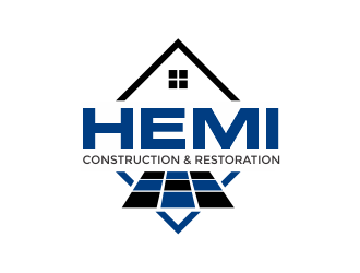 Hemi construction&restoration logo design by Girly