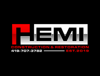 Hemi construction&amp;restoration logo design by hidro