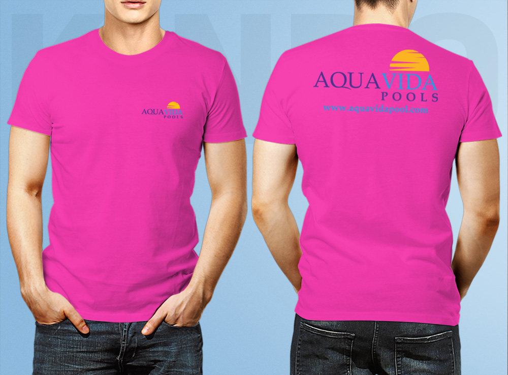 AquaVida Pools logo design by Kindo