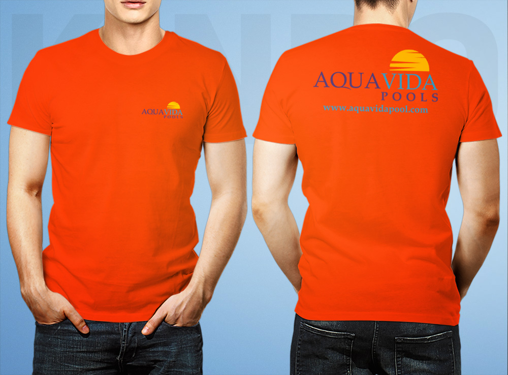 AquaVida Pools logo design by Kindo