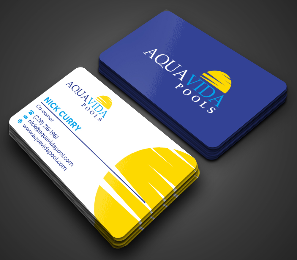 AquaVida Pools logo design by imagine