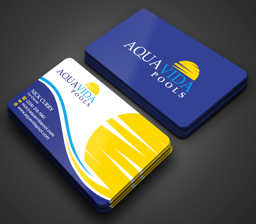 AquaVida Pools logo design by imagine