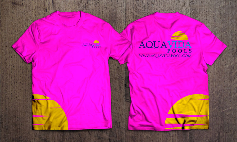 AquaVida Pools logo design by Boomstudioz