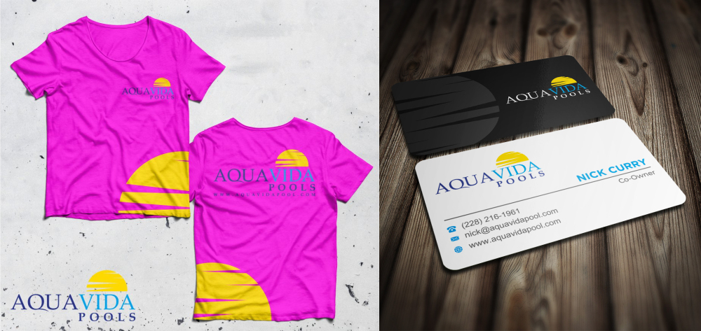 AquaVida Pools logo design by imagine