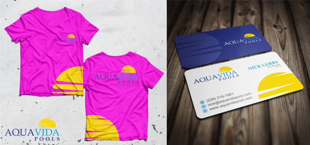 AquaVida Pools logo design by imagine