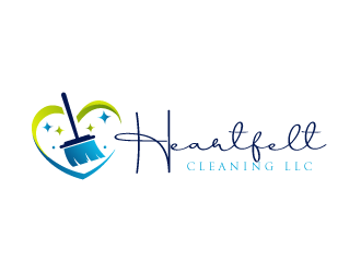 Heartfelt Cleaning LLC logo design by SOLARFLARE