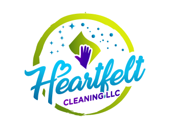 Heartfelt Cleaning LLC logo design by SOLARFLARE