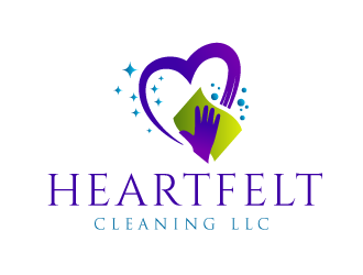 Heartfelt Cleaning LLC logo design by SOLARFLARE