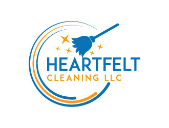 Heartfelt Cleaning LLC logo design by aryamaity