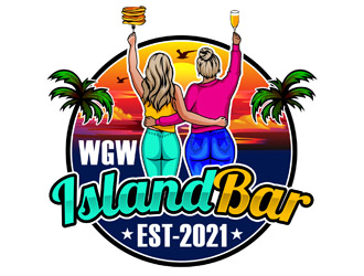 WGW Island Bar logo design by DreamLogoDesign