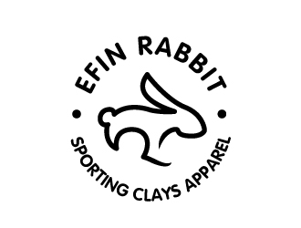 EFIN RABBIT Sporting Clays Apparel logo design by jaize