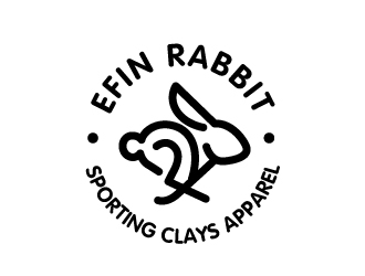 EFIN RABBIT Sporting Clays Apparel logo design by jaize