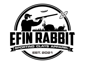 EFIN RABBIT Sporting Clays Apparel logo design by qqdesigns