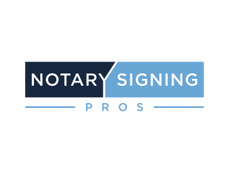 Notary Pros AZ or Notary Signing Pros  logo design by ozenkgraphic