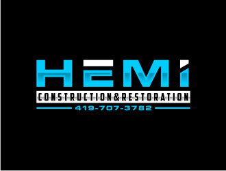 Hemi construction&restoration logo design by Artomoro