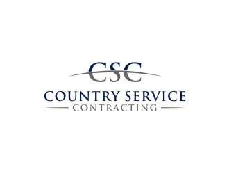 Country Service Contracting logo design by johana