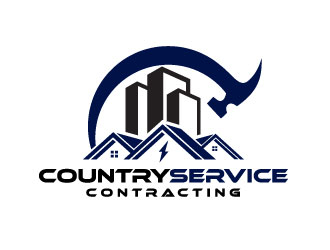 Country Service Contracting logo design by bezalel