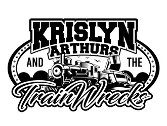Krislyn Arthurs and The TrainWrecks logo design by DreamLogoDesign