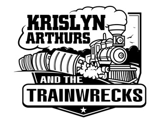 Krislyn Arthurs and The TrainWrecks logo design by DreamLogoDesign