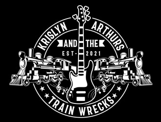 Krislyn Arthurs and The TrainWrecks logo design by DreamLogoDesign