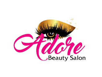Adore Beauty Salon logo design by ElonStark