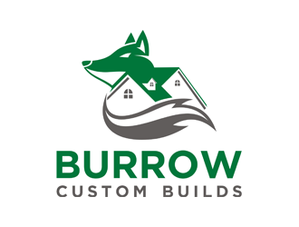 Burrow Custom Builds logo design by Rizqy