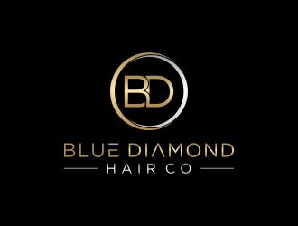 Blue Diamond Hair Co logo design by haidar